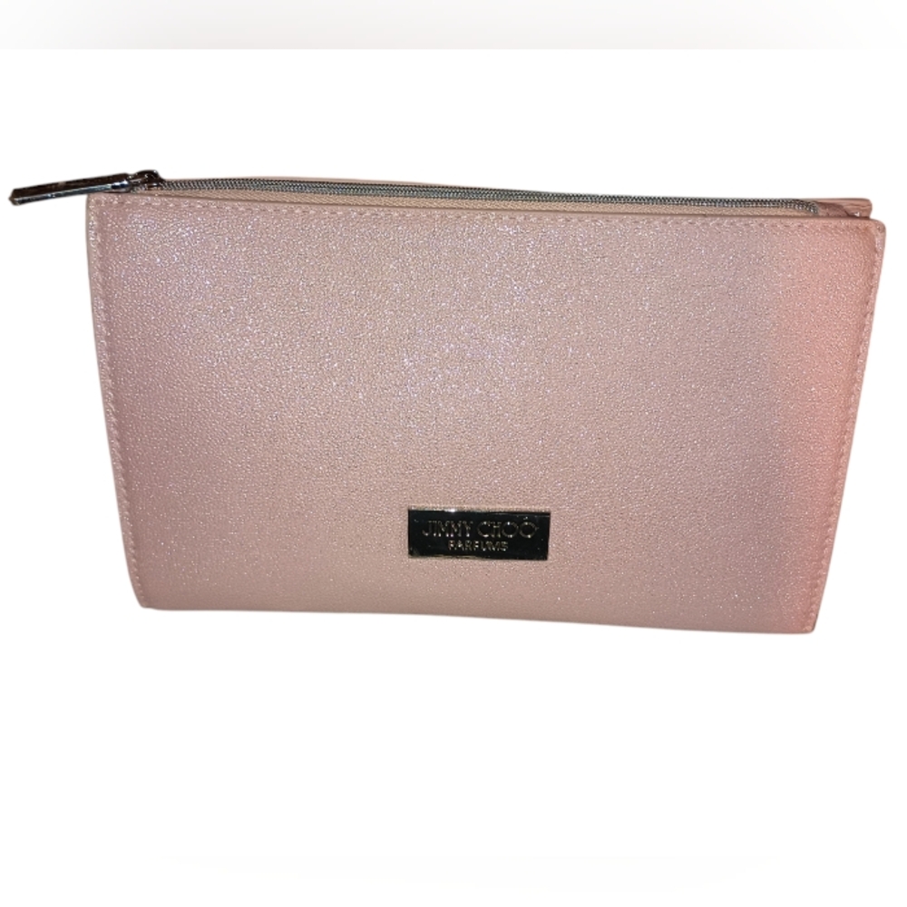 Jimmy Choo Pink Glitter Clutch